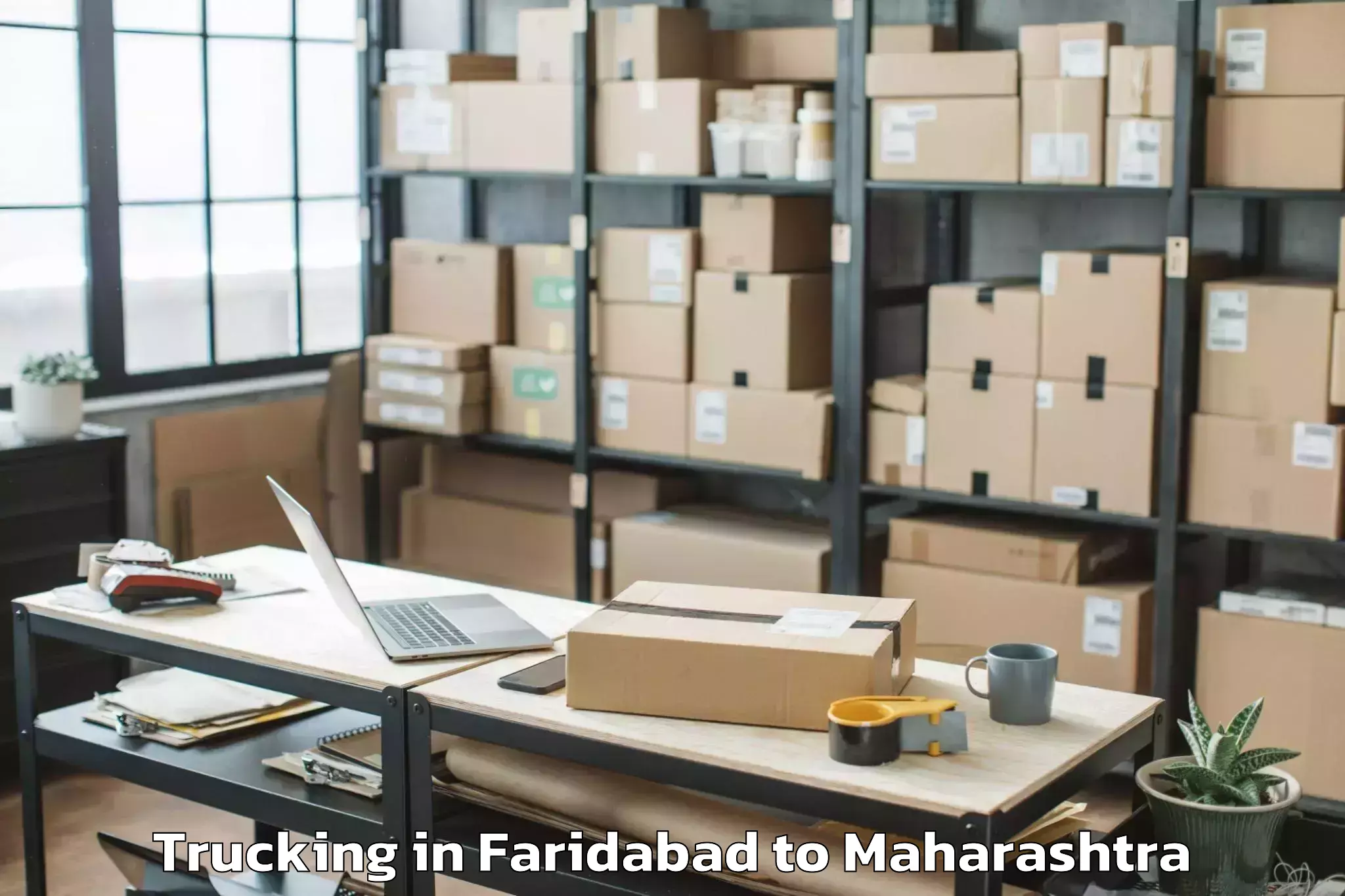 Book Faridabad to Pandharkawada Trucking Online